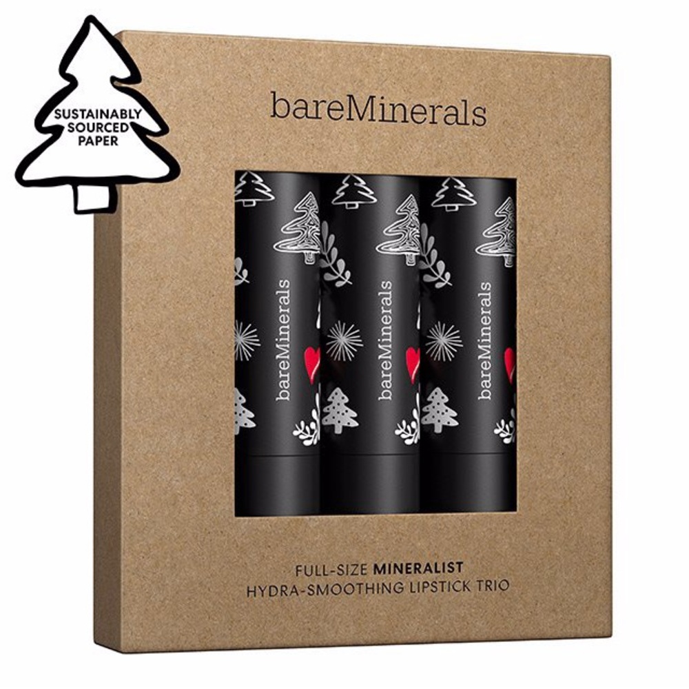 bareMinerals Mineralist Hydra-Smoothing Lipstick Trio -  3-Piece Set